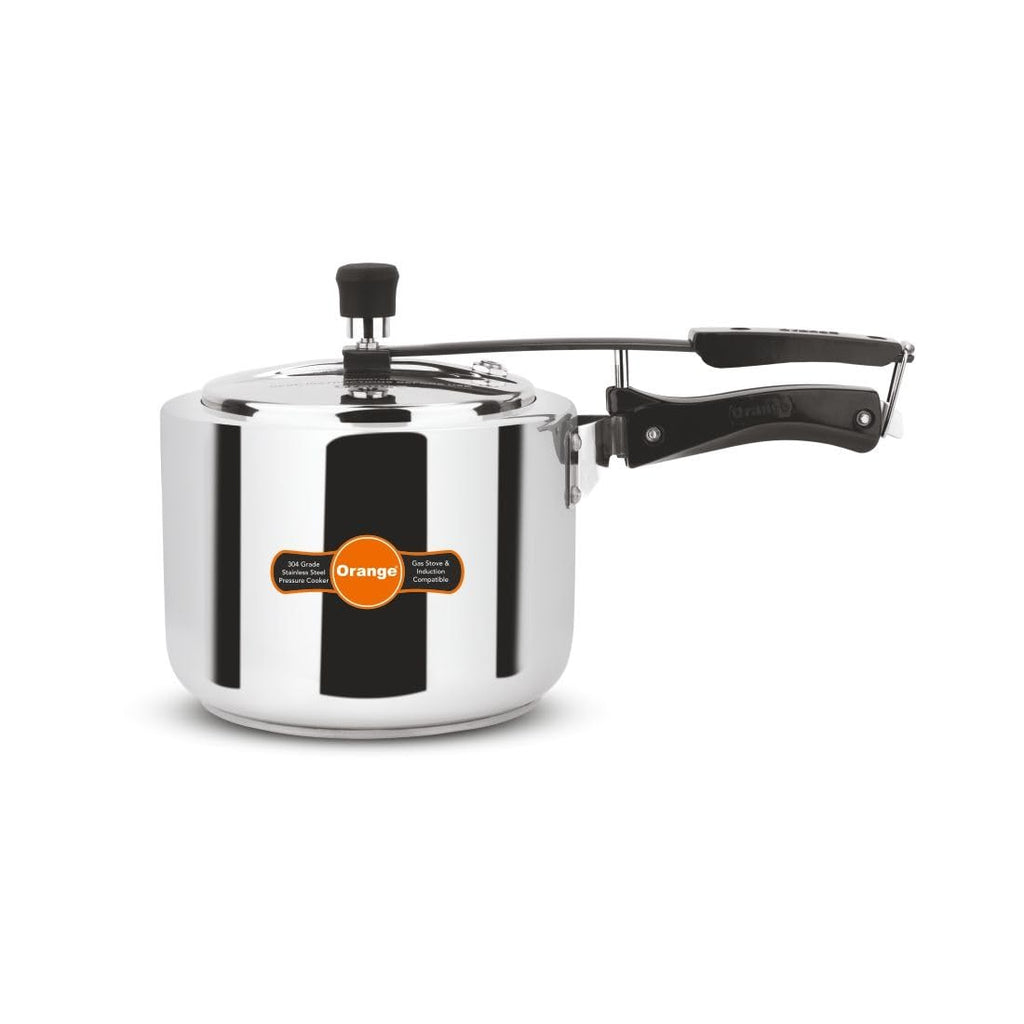 Orange Stainless Steel 3 Litre Pressure Cooker N556797