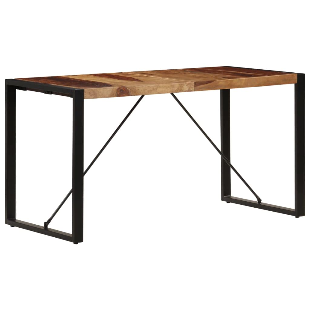 Square Solid Sheesham Wood Dining Table J358820