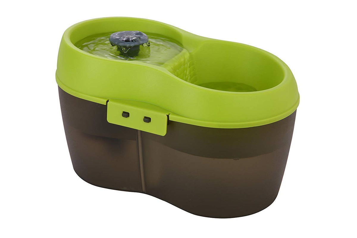 Lime Green Translucent Black 67 fl. oz Cat Water Fountain B6905