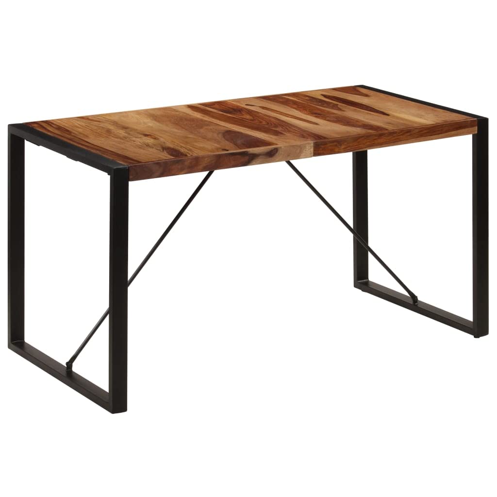 Square Solid Sheesham Wood Dining Table J358820
