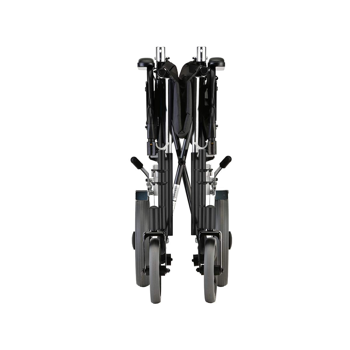 Lightweight Transport Chair with Locking Hand Brakes, Black B800