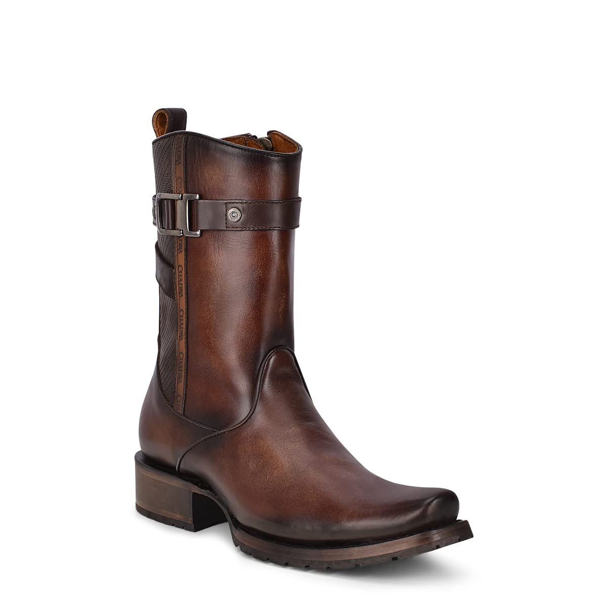 Bovine Leather Boot with Zipper E975345