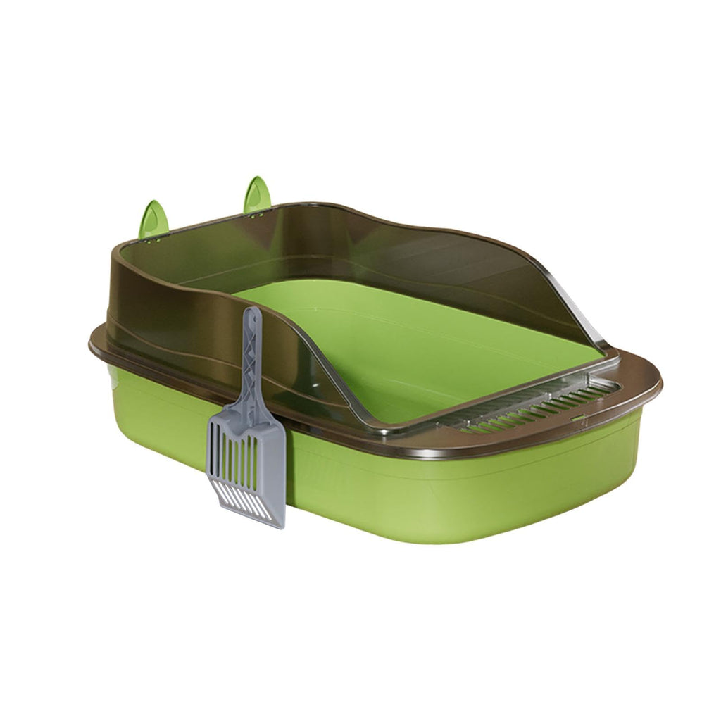 Green Semi Closed Sifting Cat Litter Box Z812
