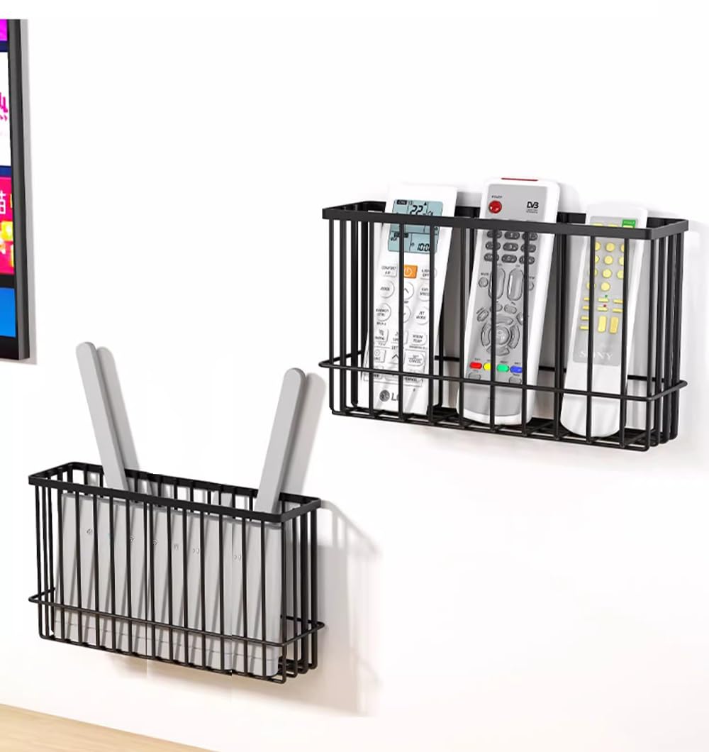 Self Adhesive Wall Mounted Storage Box (Black) T323894