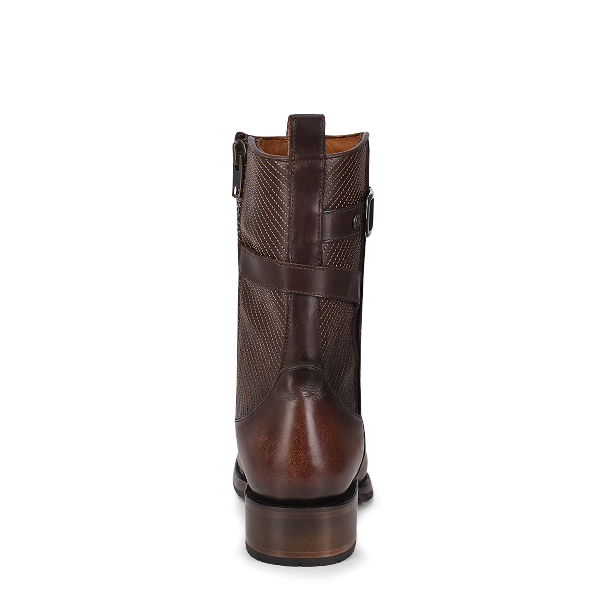 Bovine Leather Boot with Zipper E975345