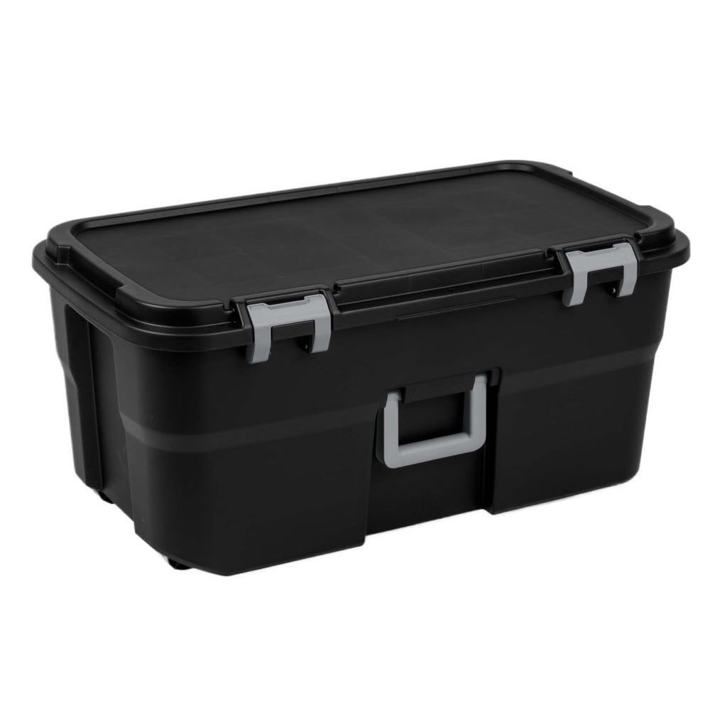 22 Gallon Lockable Wheeled Plastic Storage Trunk T191