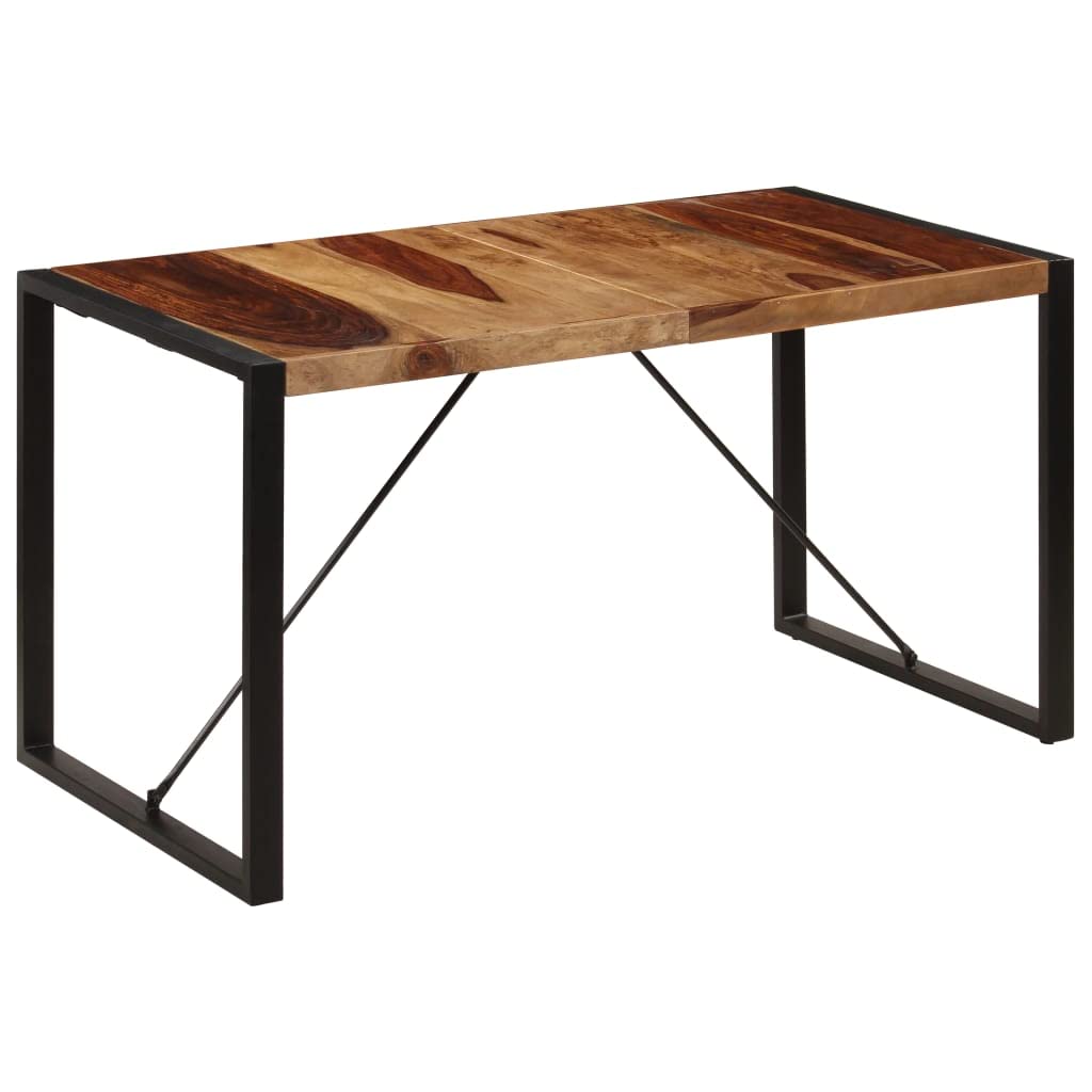 Square Solid Sheesham Wood Dining Table J358820