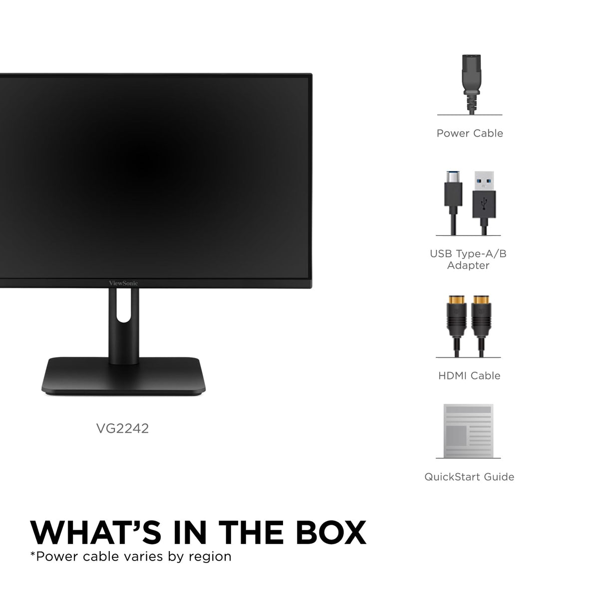 22 Inch 1080p VA Monitor with HDMI DisplayPort VGA USB S86211