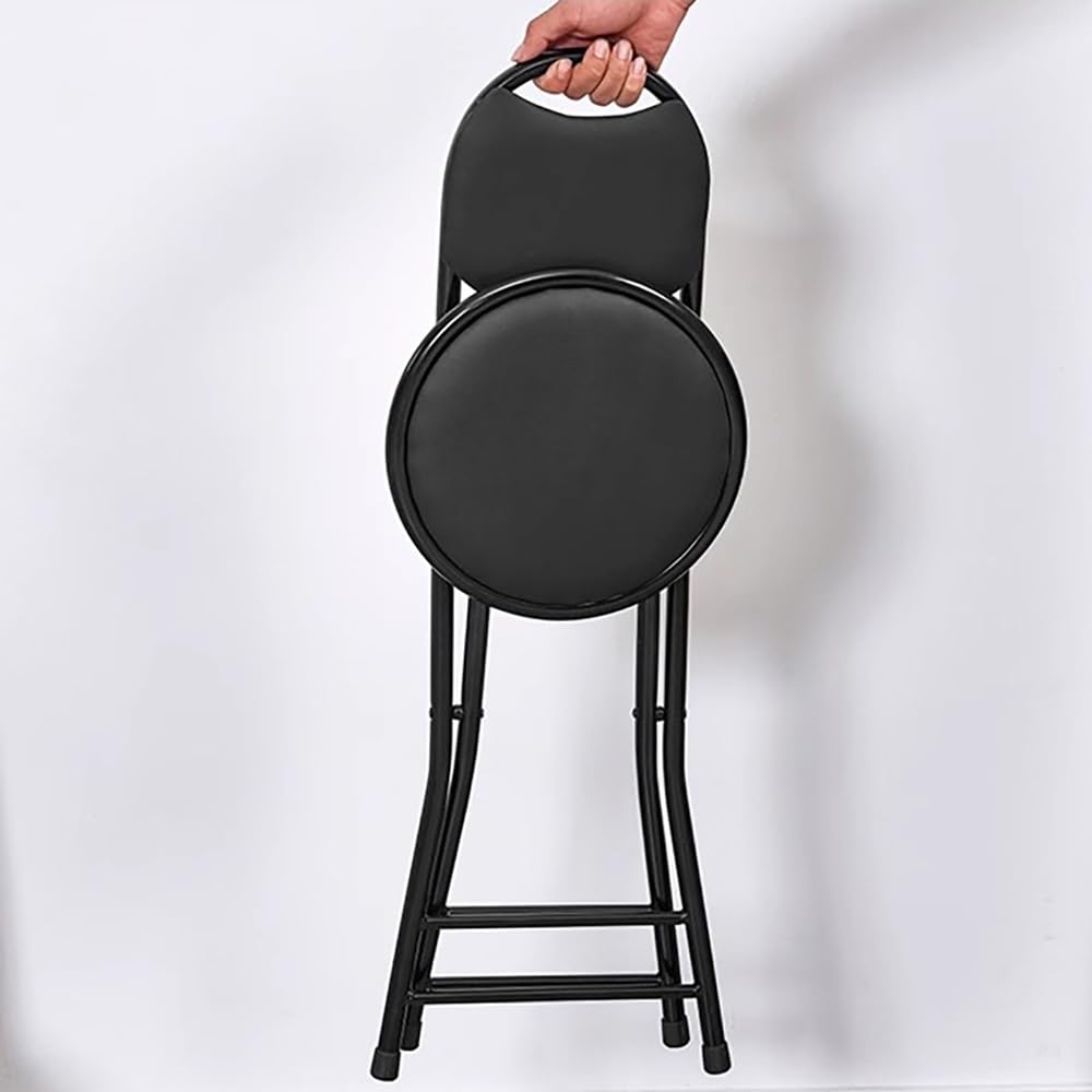 Folding Bar Stool with Padded Cushion Back P249078