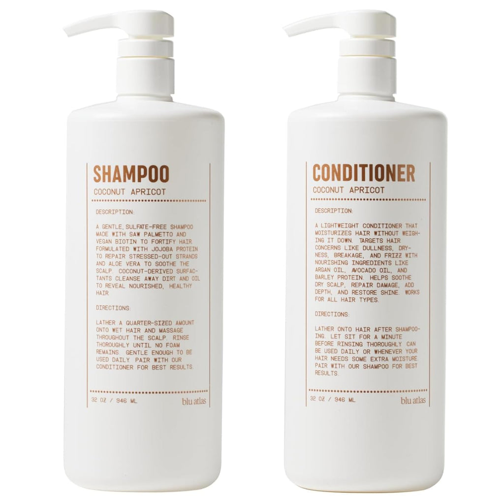 Shampoo and Conditioner Bundle Coconut Apricot 32 oz W709367