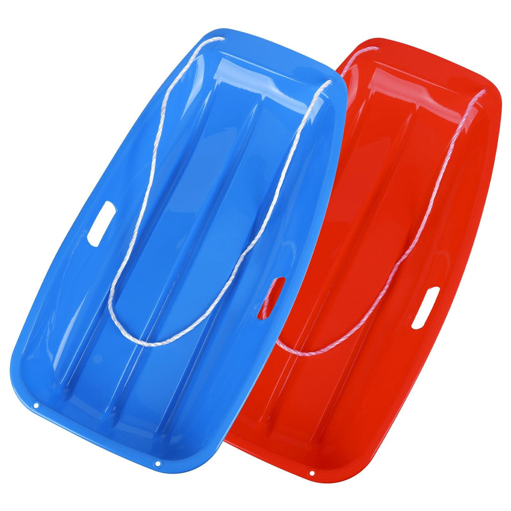 35 inch Plastic Snow Sled with Leash E467189
