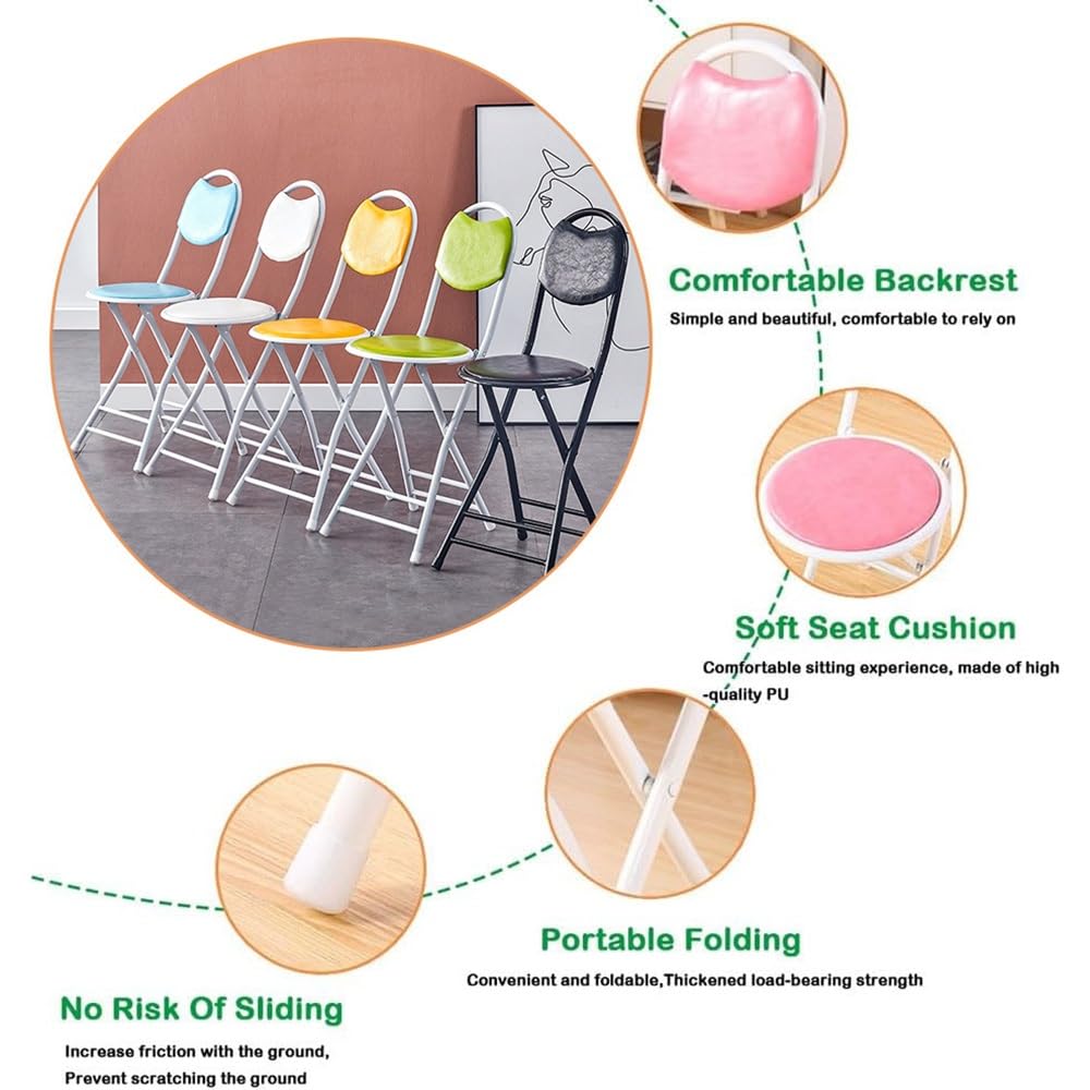 Folding Bar Stool with Padded Cushion Back P249078