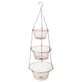 3 Tier Heavy Duty Wire Fruit and Vegetable Basket with Hooks Y871