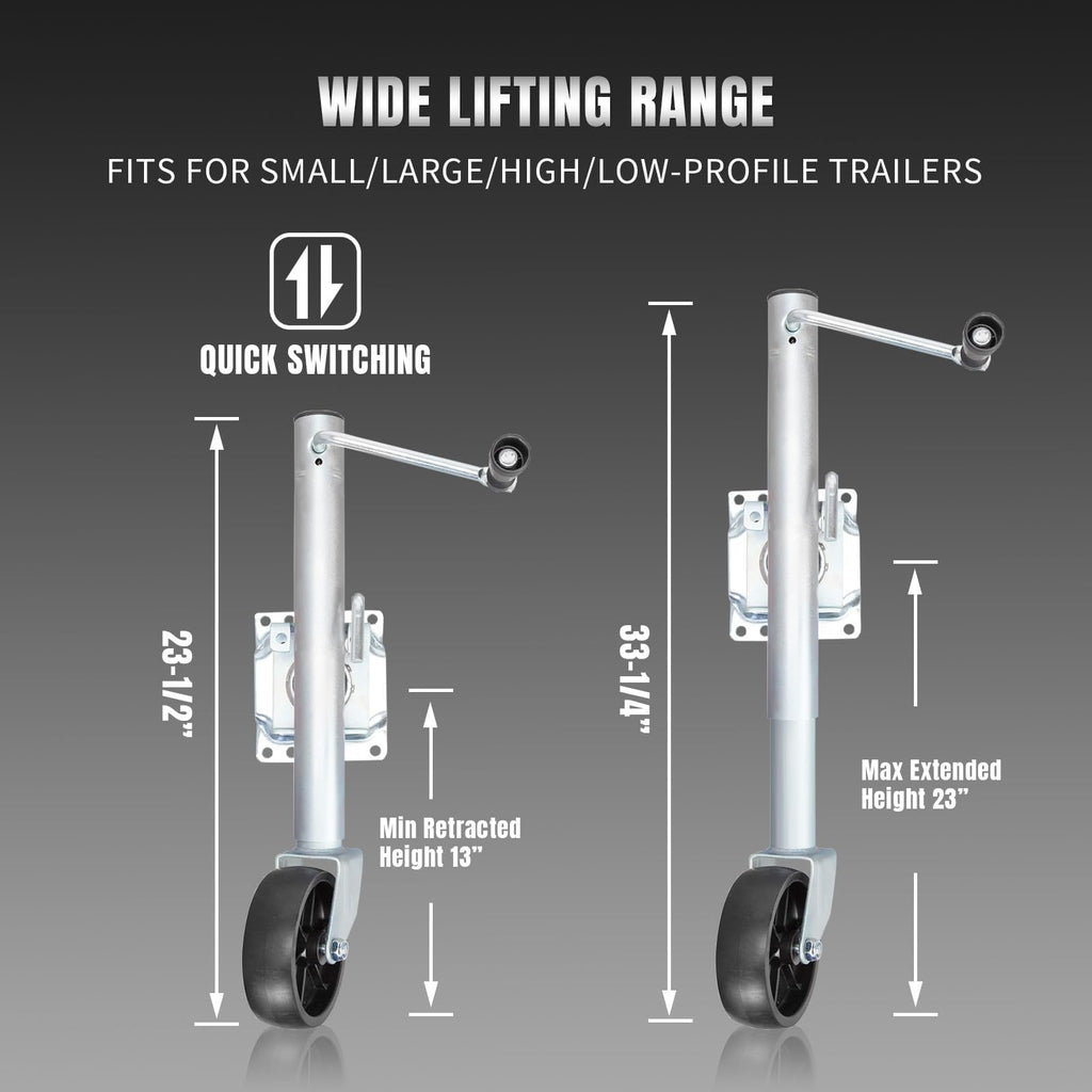 1000 lbs Trailer Jack with Wheel C437