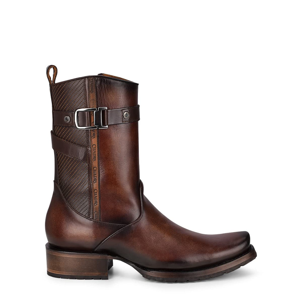 Bovine Leather Boot with Zipper E975345