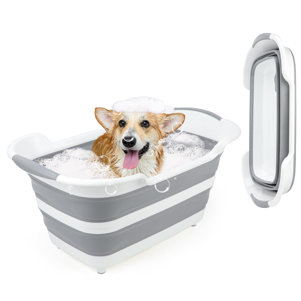 27L Raised Collapsible Dog Bathtub with Drain B718