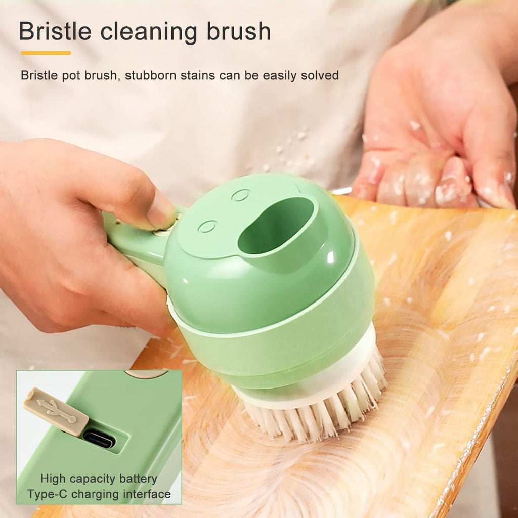 4 in 1 Handheld Electric Vegetable Cutter Set USB Rechargeable E495504