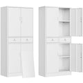 Metal Storage Cabinet with Adjustable Shelves and Drawers A8391