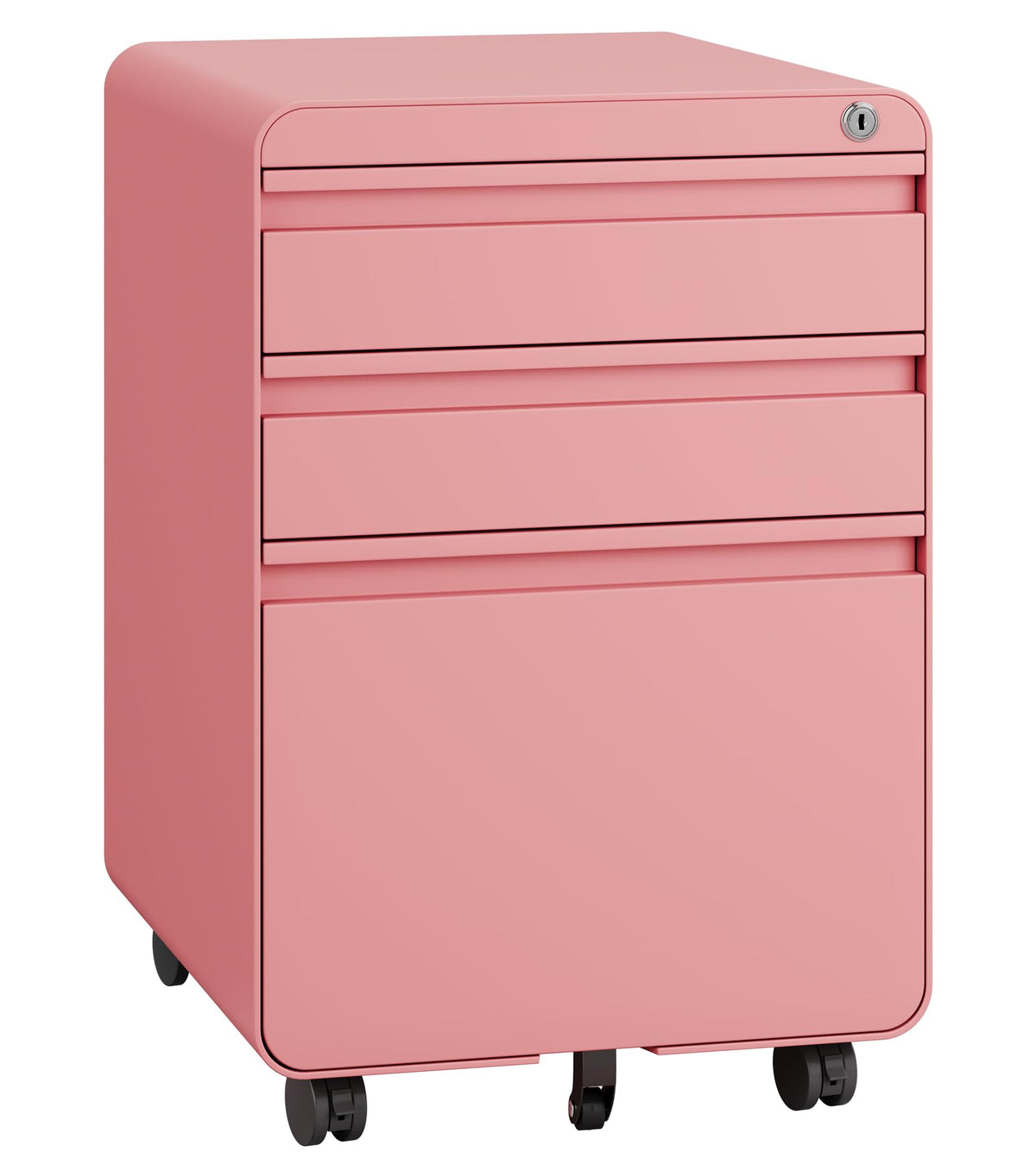 3 Drawer Metal Rolling File Cabinet P2412