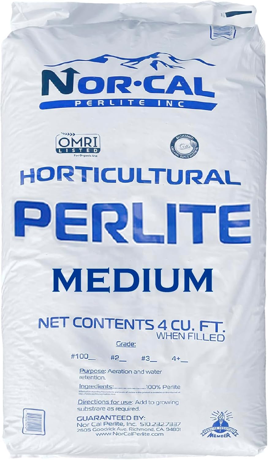 Perlite Horticultural Medium Grade Soil Additive 4 Cubic Feet 1 Bag T158911