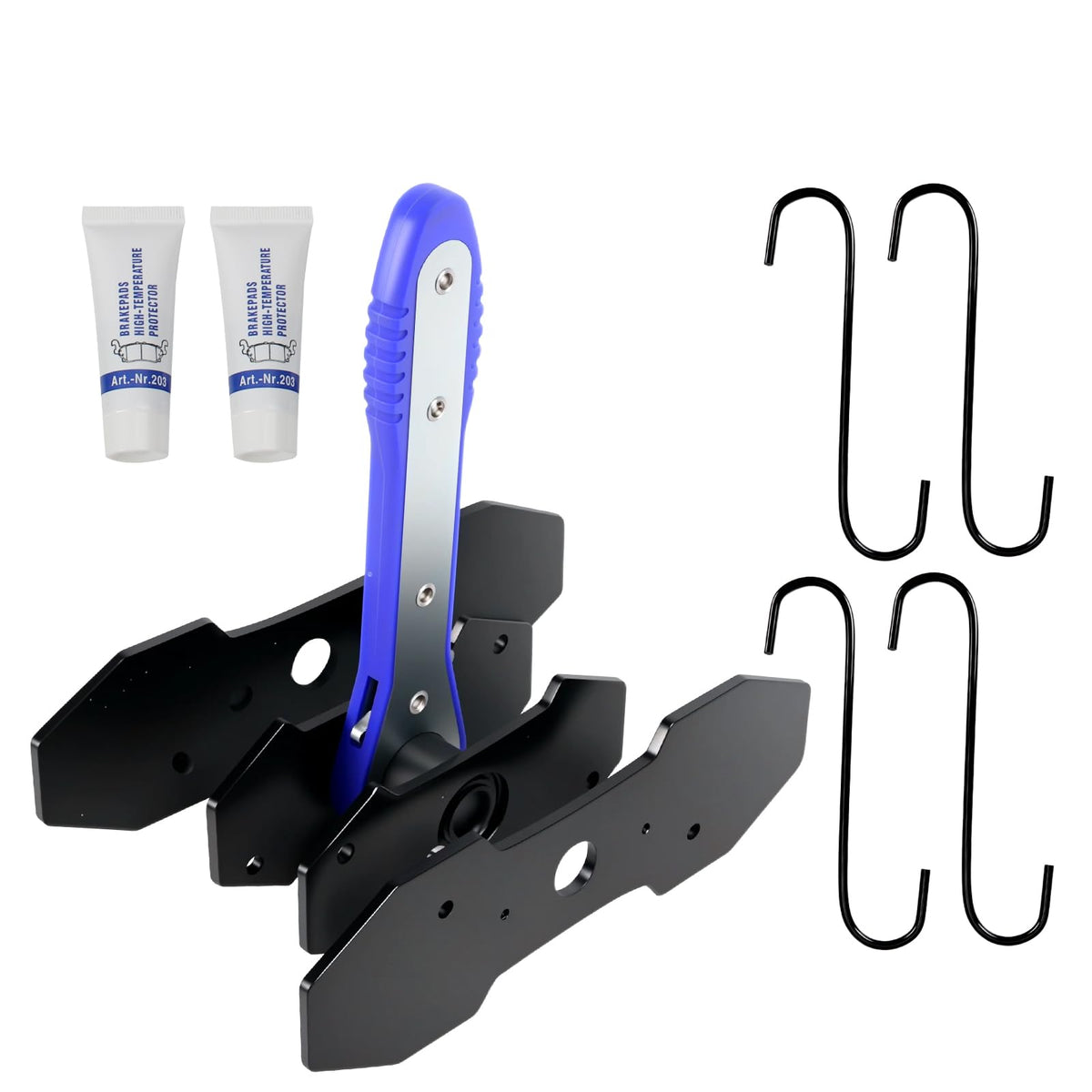 Brake Caliper Compression Tool Kit with 4 Hooks & Steel Plates G71255