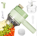 4 in 1 Handheld Electric Vegetable Cutter Set USB Rechargeable E495504