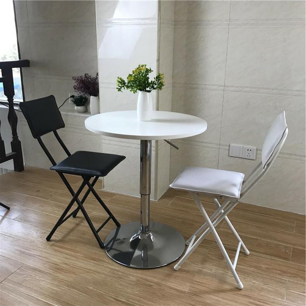 Foldable Counter Height Stool with Backrest D9373