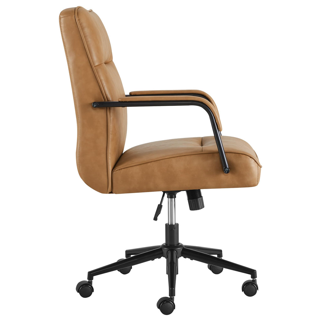 Ergonomic Faux Leather Office Chair with Lumbar Support N823546