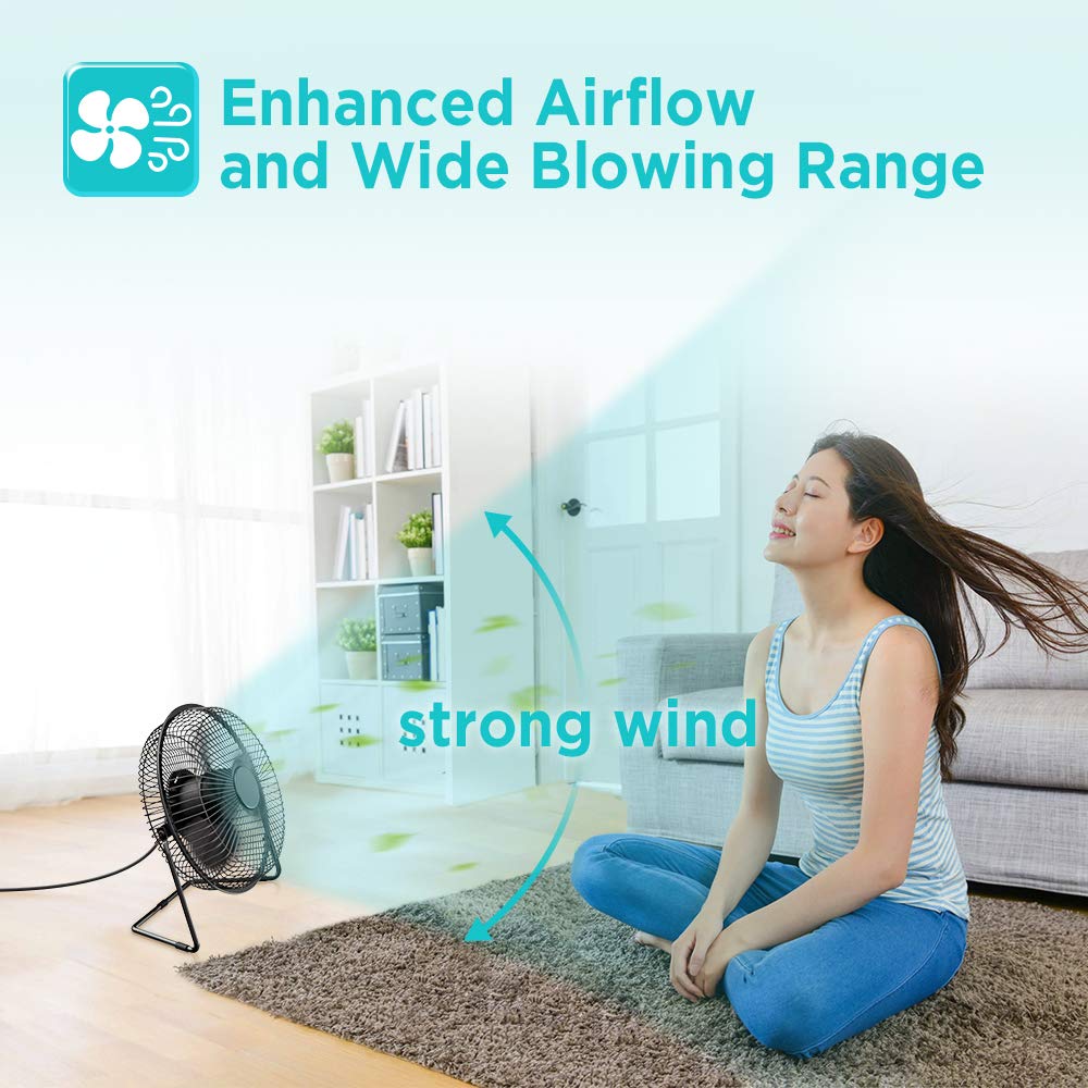 9 Inch USB Powered Desk Fan with Metal Frame N4746