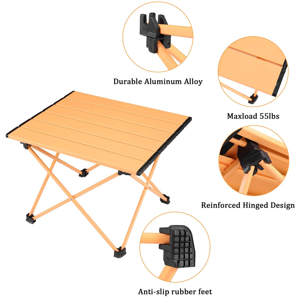 Portable Folding Camping Table Aluminum Top O915920