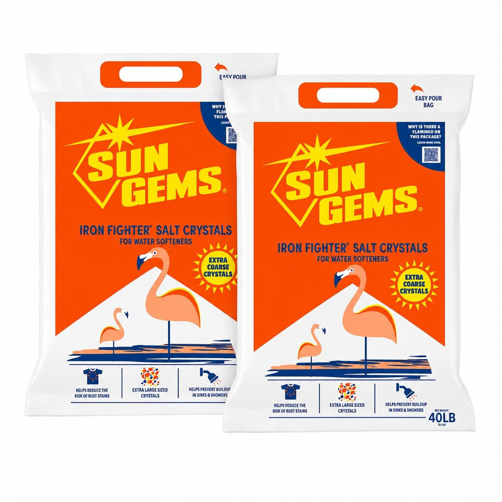 Water Softener Salt Crystals 40 lb 2 Pack T843736