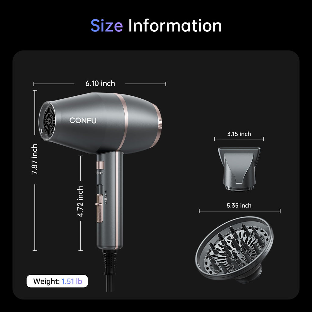 Ionic Hair Dryer with Diffuser 1875 Watt X34818