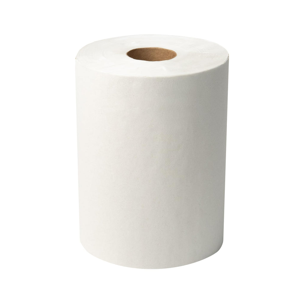 White 1-Ply Hardwound Paper Towels, 6 Rolls T33254
