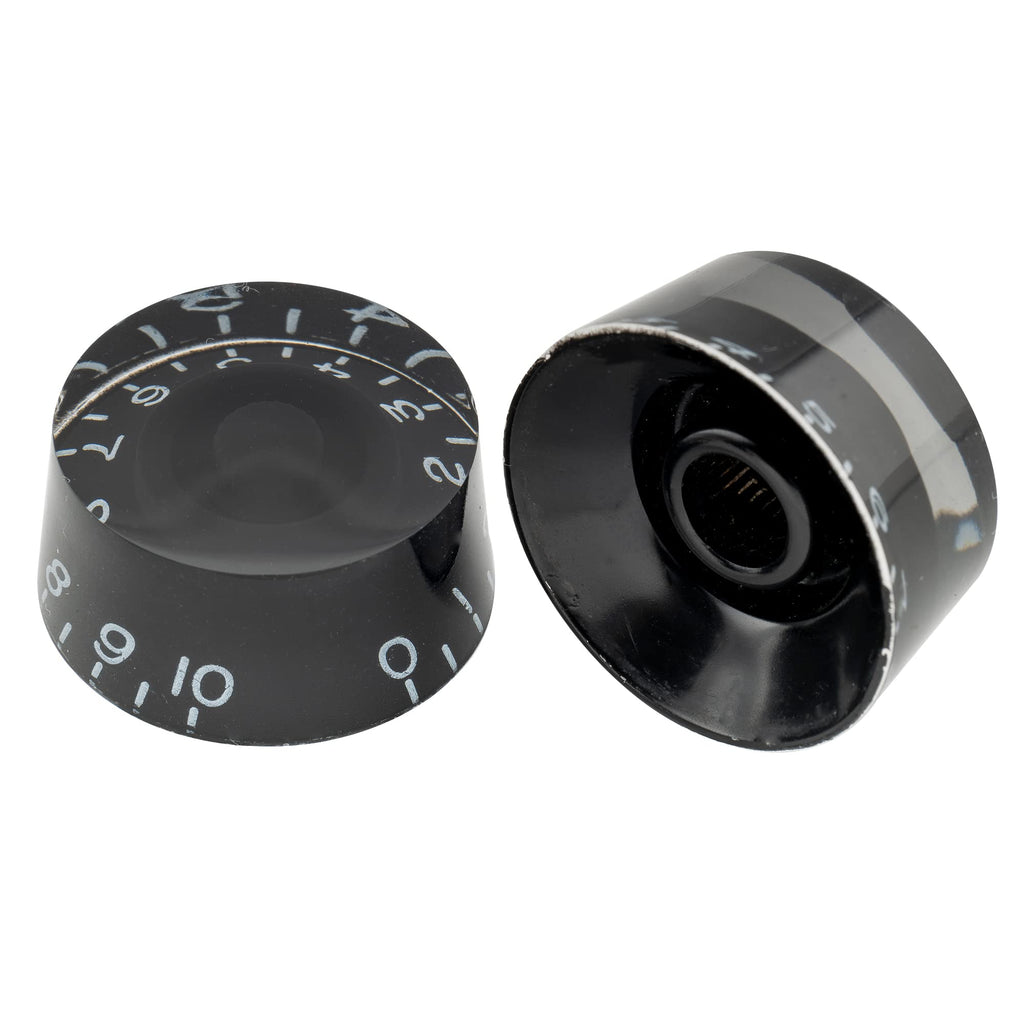 Black 4Pcs Guitar Knobs F704