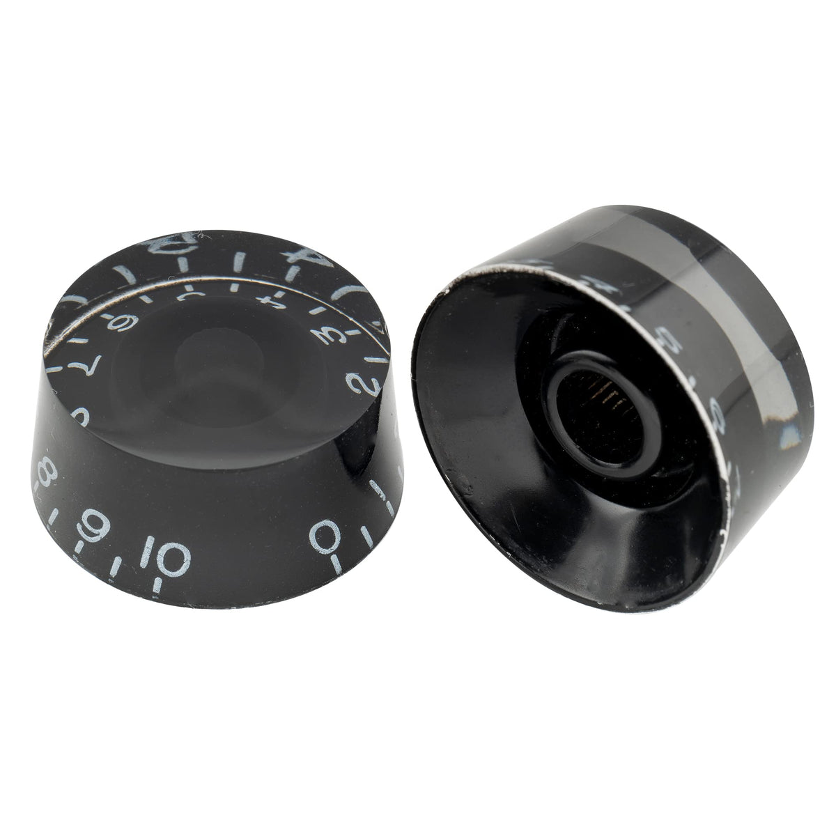 Black 4Pcs Guitar Knobs F704
