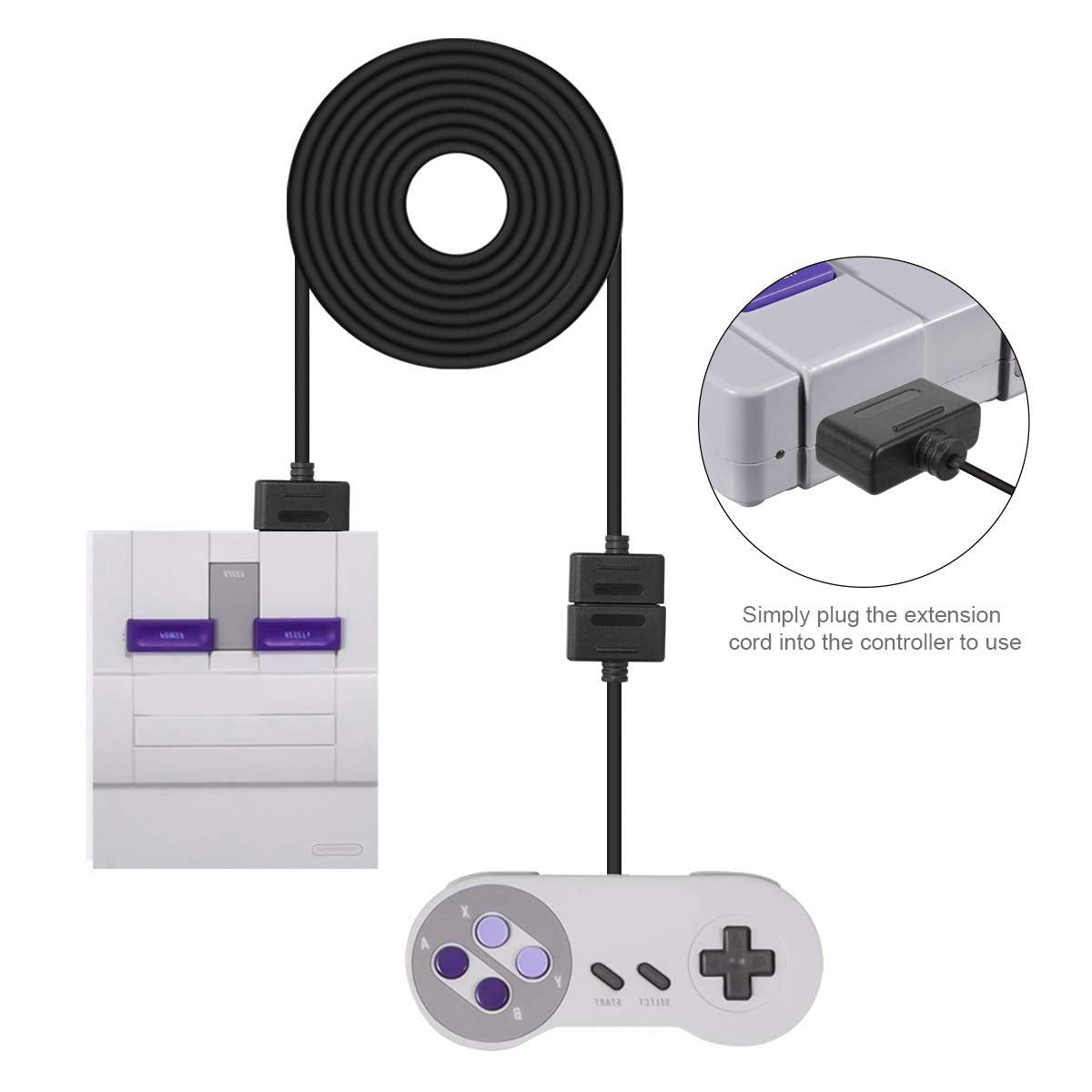 2-Pack 6ft PS2 Controller Extension Cable B370593