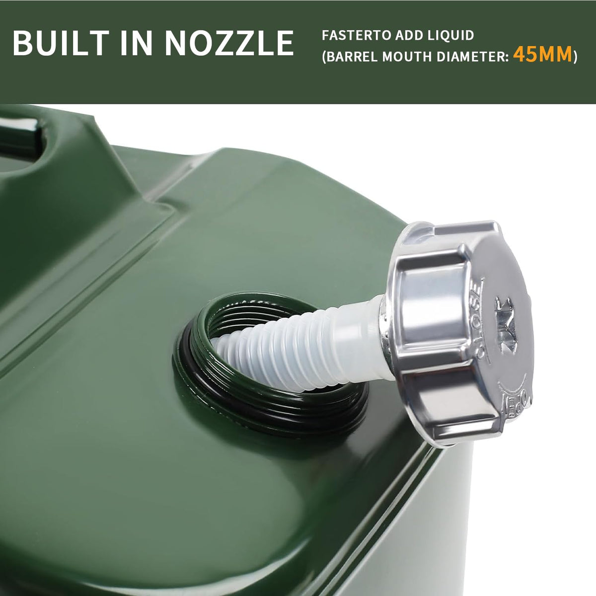 5 Gallon Metal Watering Can with Removable Spout S32749