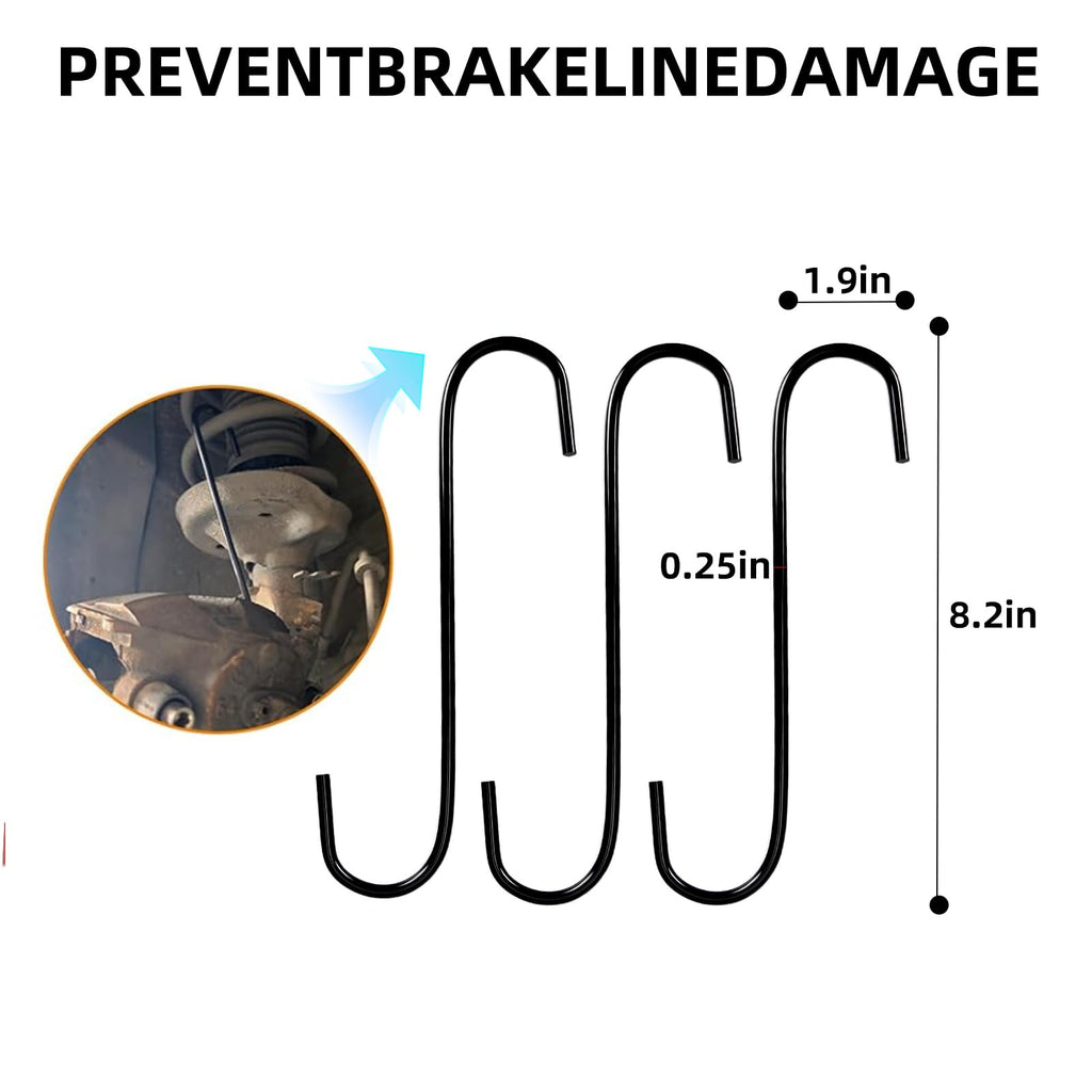 Brake Caliper Compression Tool Kit with 4 Hooks & Steel Plates G71255