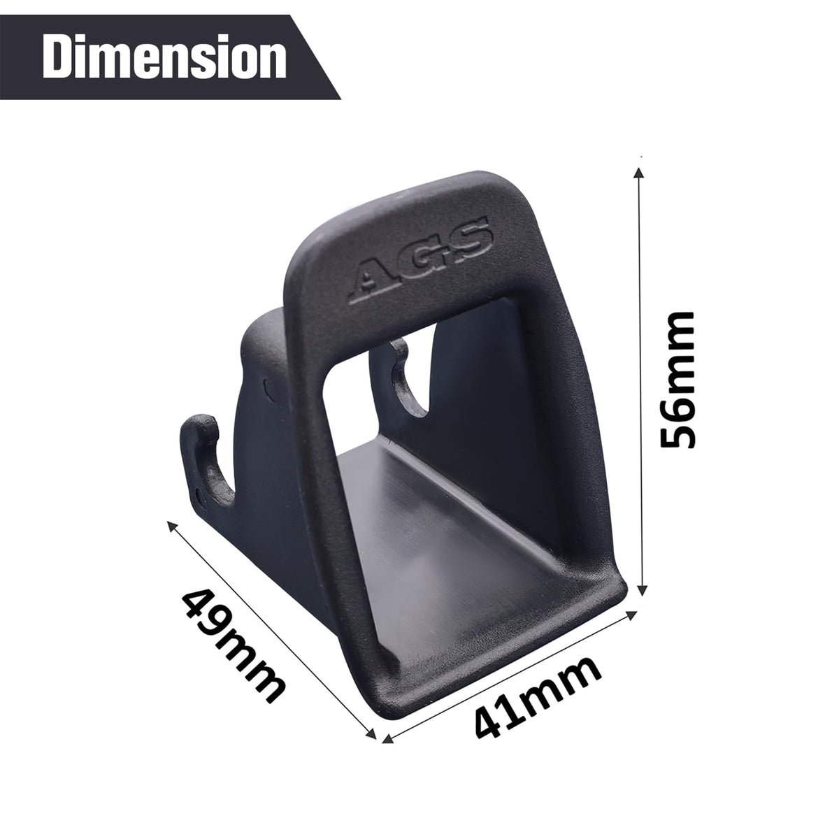 4Pcs Black Car Seat Latch Guides M47905