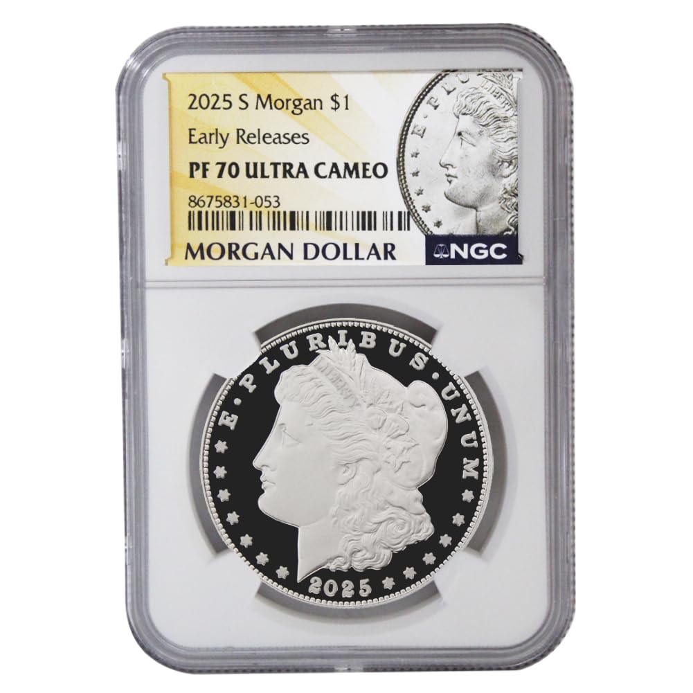 American Silver Morgan Dollar Coin PF-70 Ultra Cameo U717396