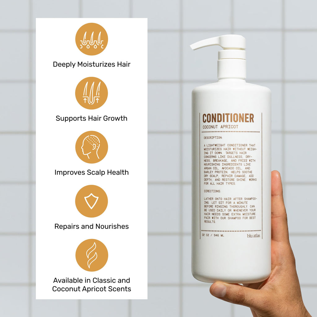 Shampoo and Conditioner Bundle Coconut Apricot 32 oz W709367