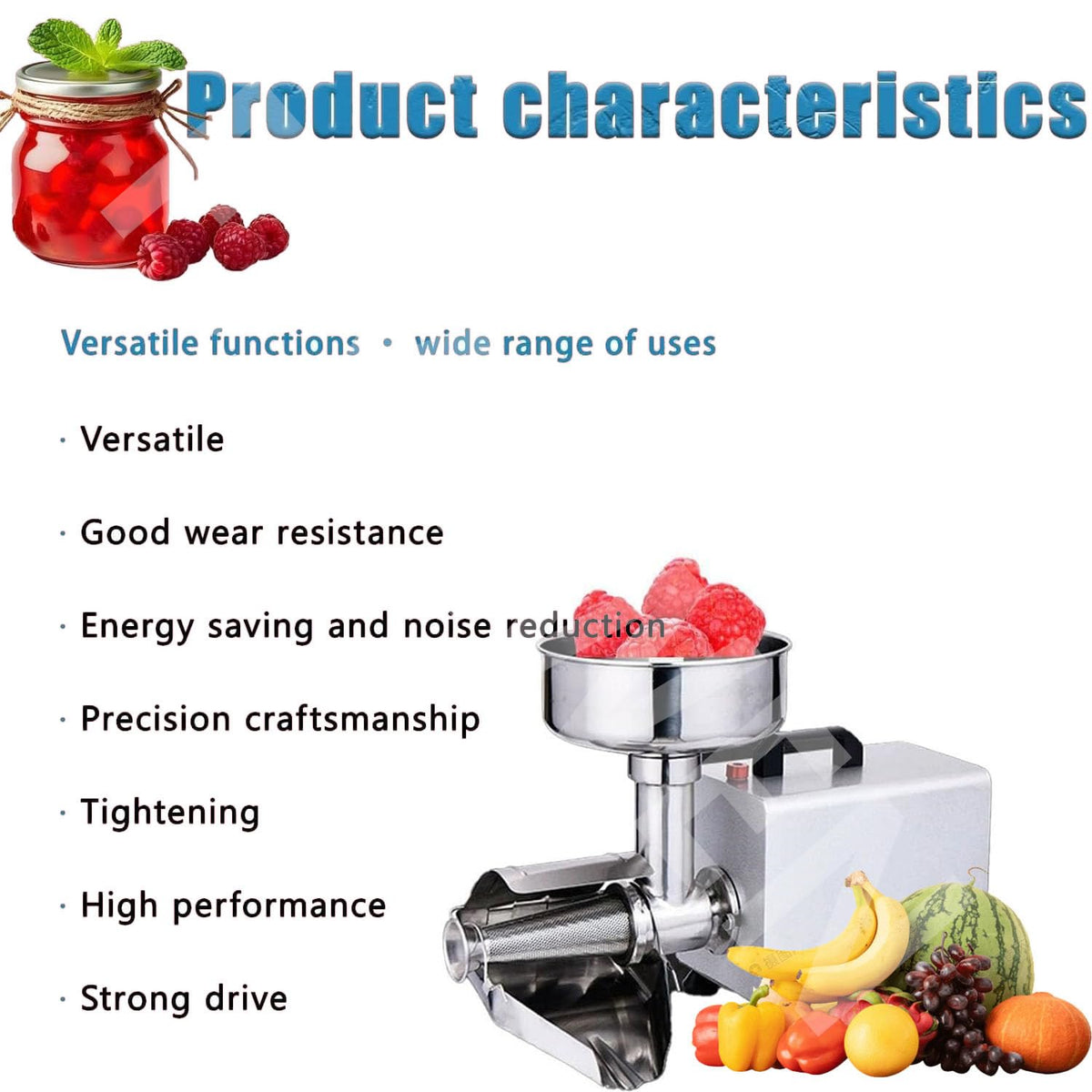 450w Stainless Steel Electric Tomato Strainer Machine A362801
