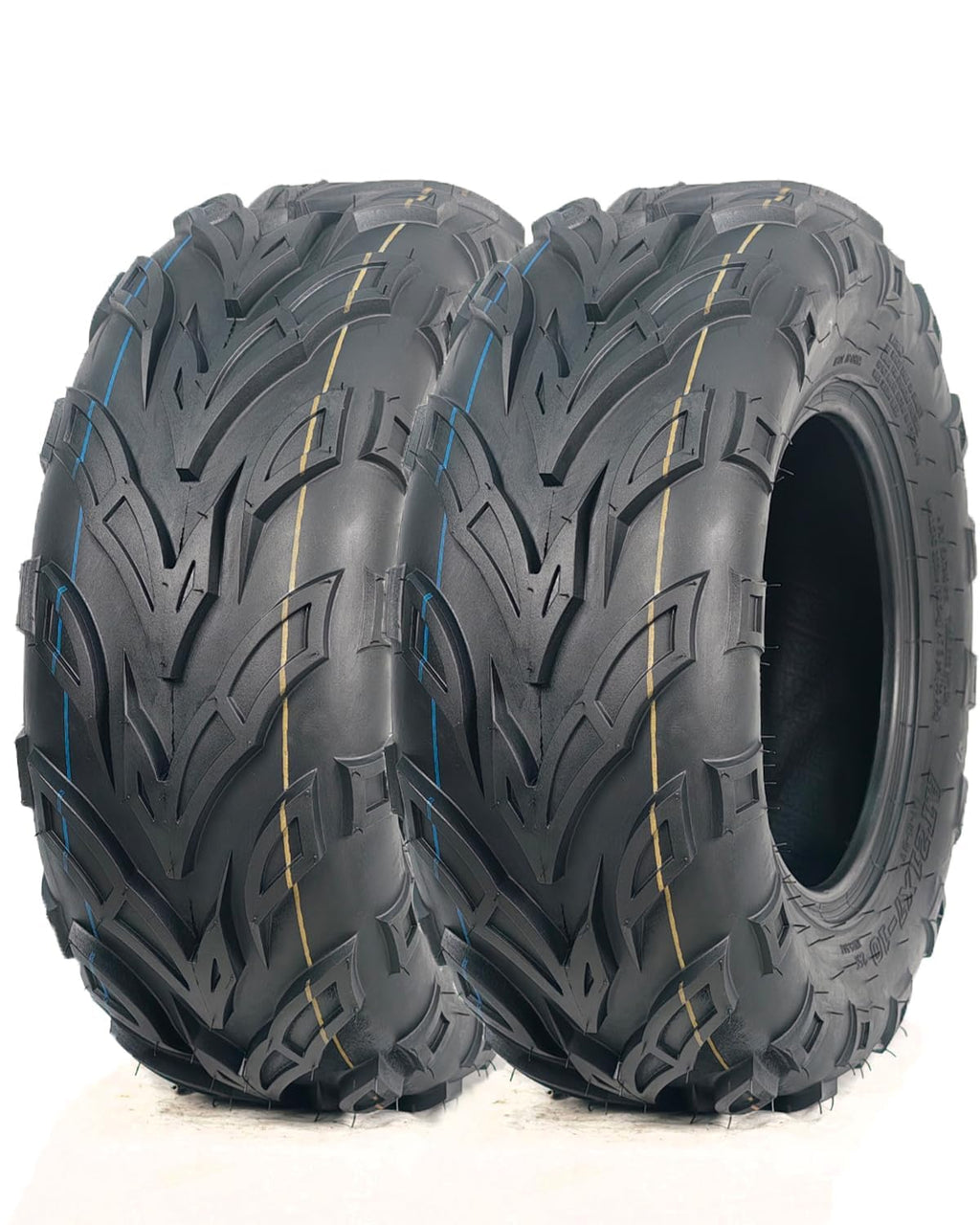 2 Pack 19x7-8 ATV Tires 4PR Tubeless All Terrain Z89091
