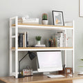 Solid Wood 2 Tier Bookshelf Desk E724