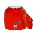 Porcelain Ceramic Crock Water Dispenser with Stainless Steel Faucet and Lid G986