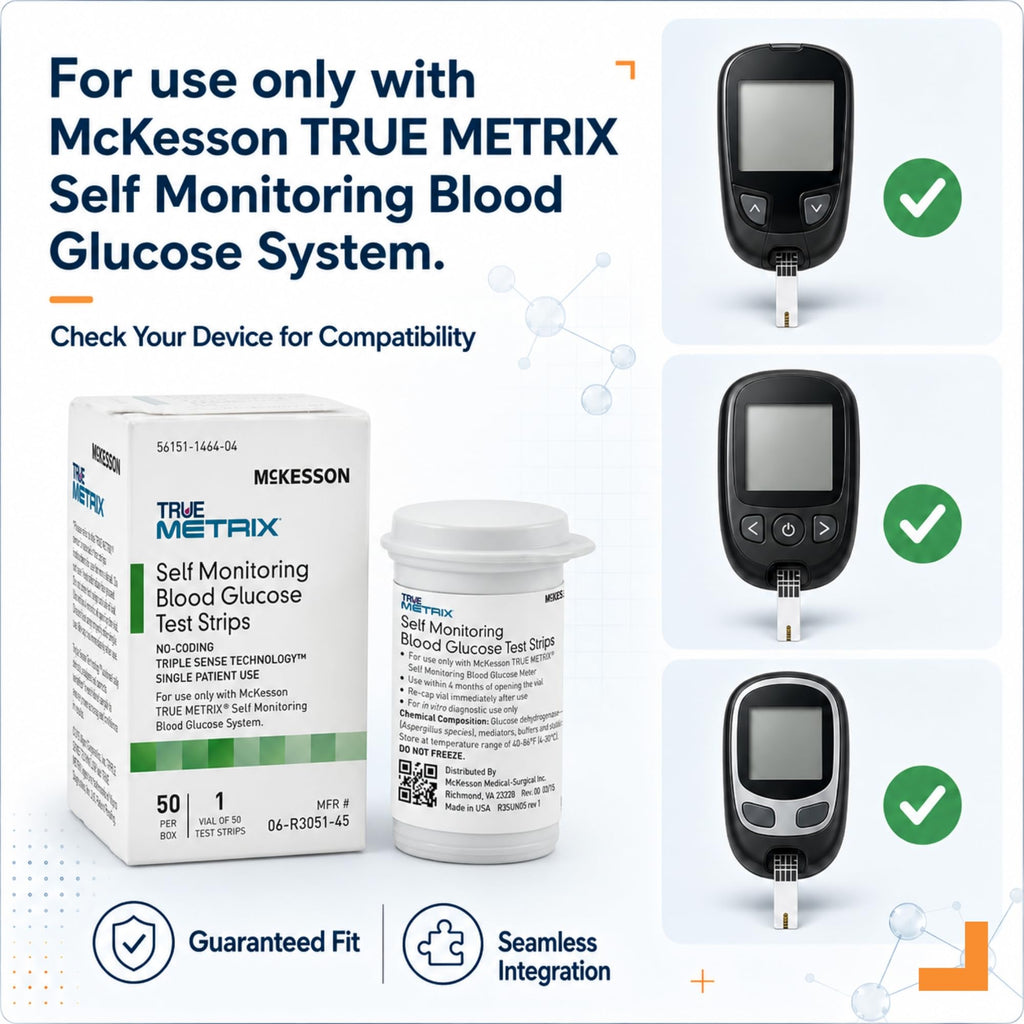 Blood Glucose Test Strips, 1200 Strips T7622