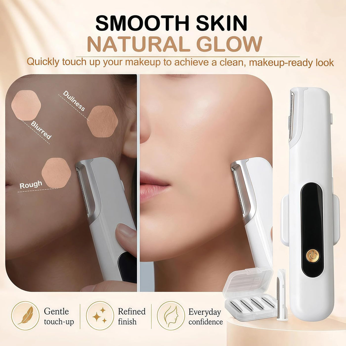 Sonic Dermaplane Razor with 5 Refill Blades T658014
