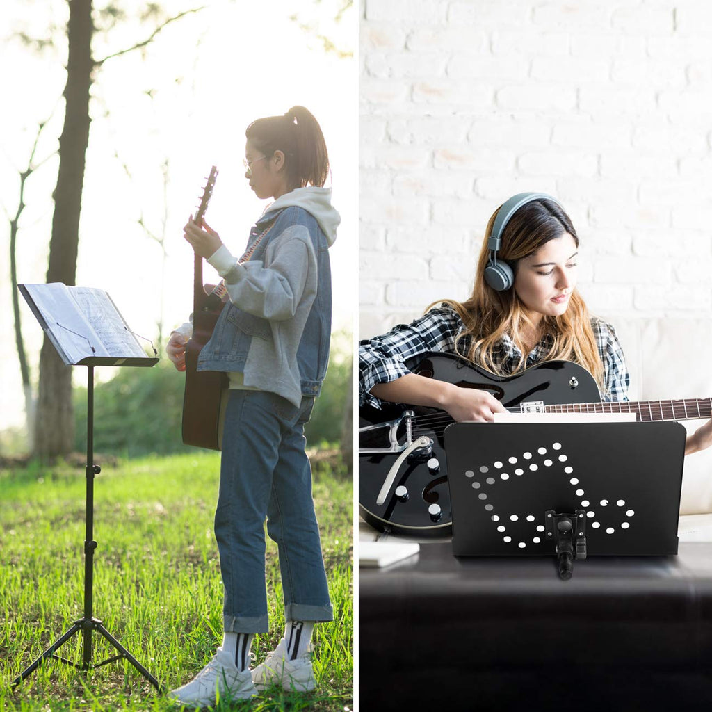 Adjustable Metal Sheet Music Stand with Carry Bag S93646