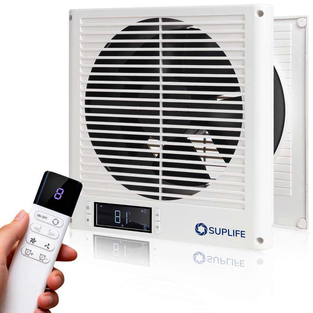 8" Reversible Through Wall Fan with Remote E79775