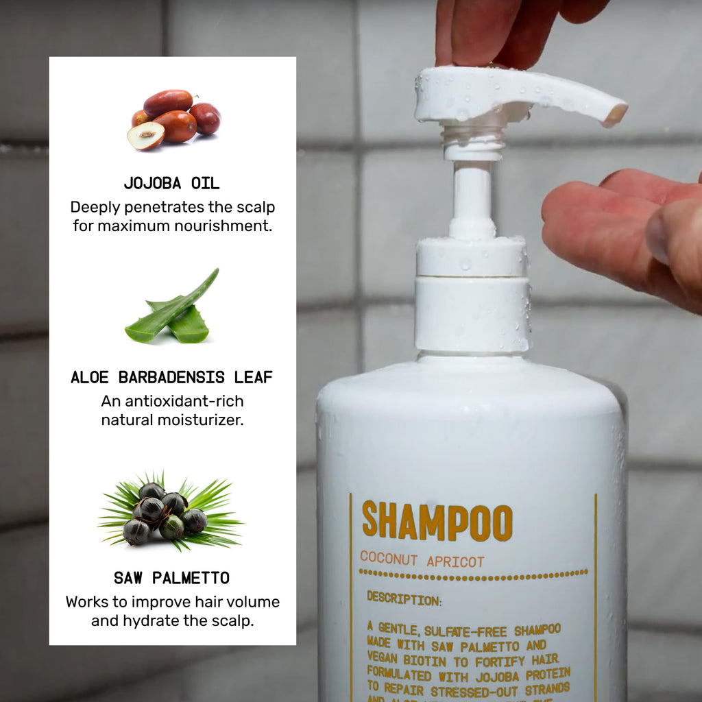 Shampoo and Conditioner Bundle Coconut Apricot 32 oz W709367